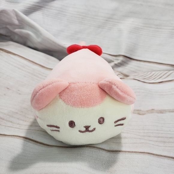 Anirollz Kittiroll Pink Cream Cat Plush Stuffed Toy Squish Coosy 5 Inch 2021 - Picture 9 of 9